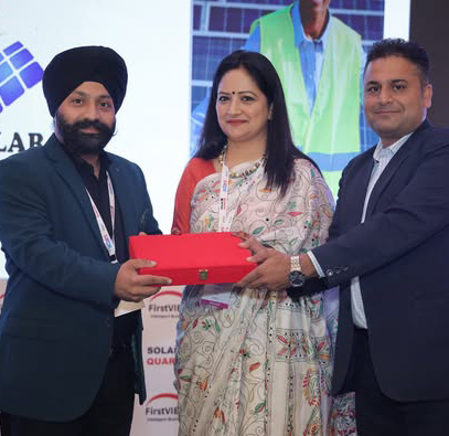 State leadership award by solar quarters for best solar system integrated of the year 2023.