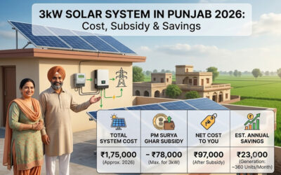 3kW Solar System Price in Punjab 2026: Cost, Subsidy & Savings