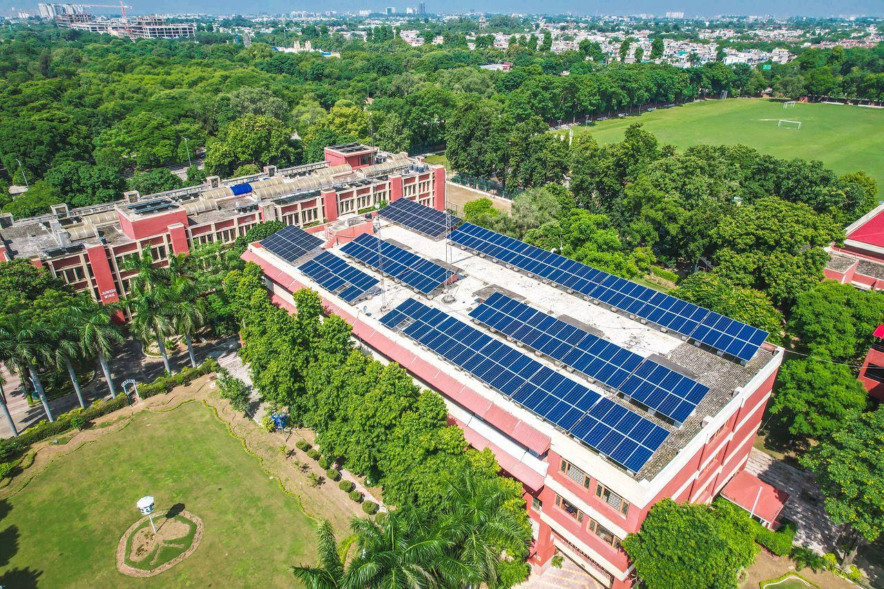 school rooftop solar system